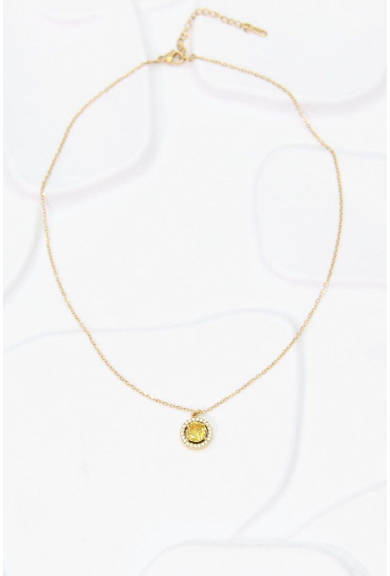 Collier Zirconium Coloré – Éclat Précieux