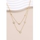 Collier double tour coeur en acier inoxydable