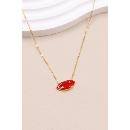 Collier bouche en acier inoxydable.