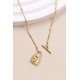 Collier cadenas chaine fine en acier inoxydable