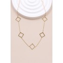 Collier losange en acier inoxydable