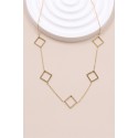 Collier losange en acier inoxydable